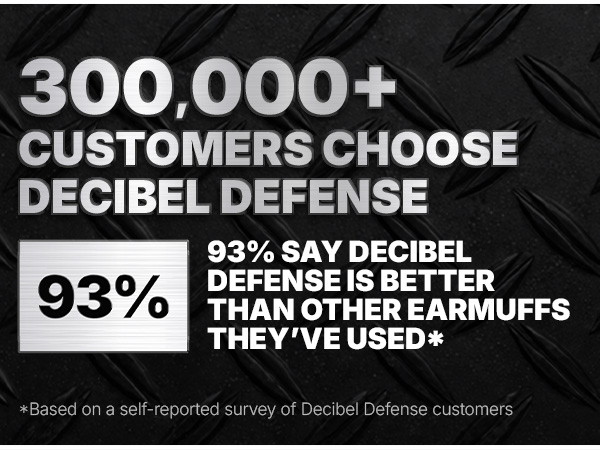 decibel defense shooting ear protection noise reduction noise cancelling ear muffs gun range