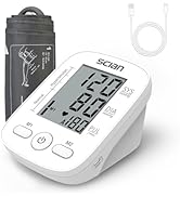 Scian Blood Pressure Monitor Upper Arm for Home Use, Automatic Blood Pressure Arm Cuff with Large...