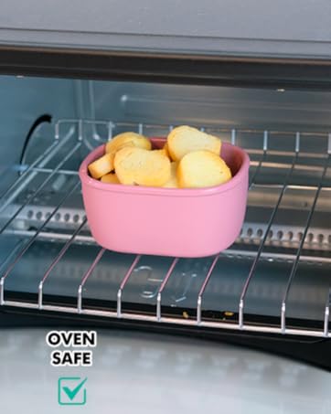 Silicone Food Storage Containers Set of 3 Lunch Box BentoDishwasher Microwave Oven Freezer Safe