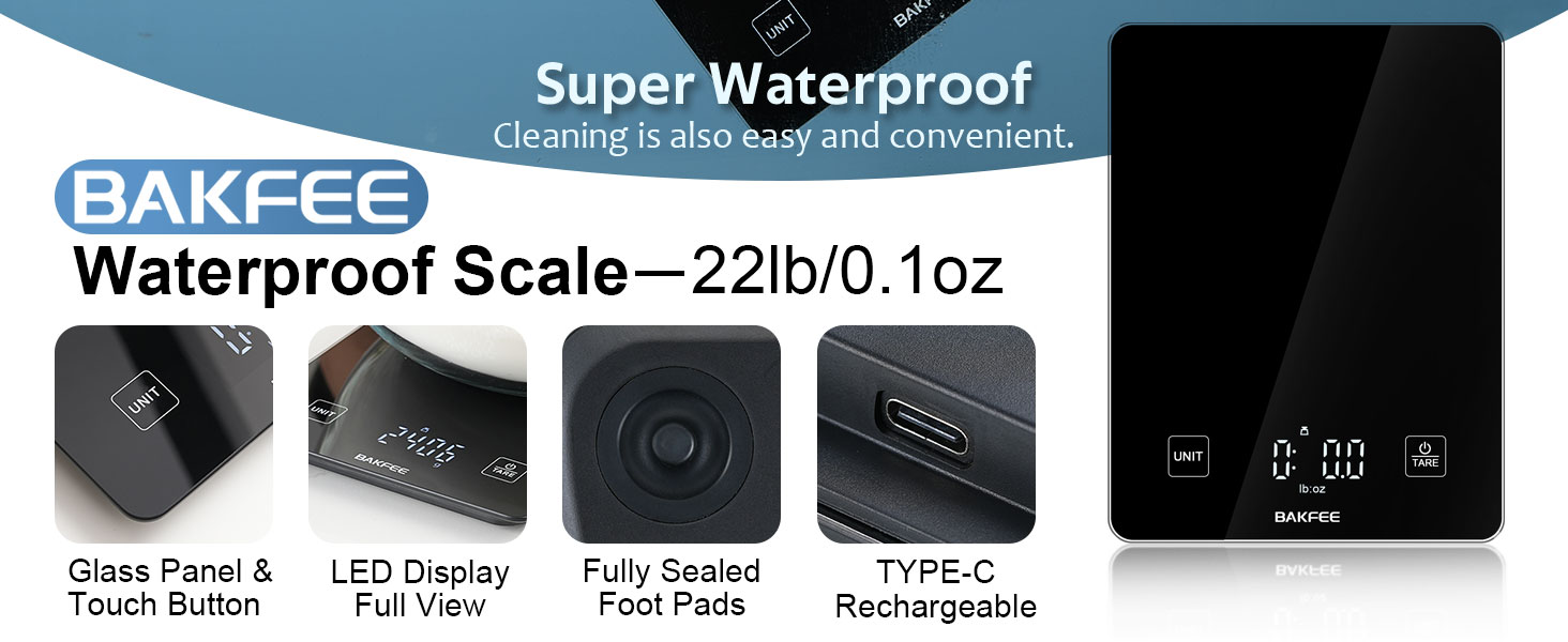 BakFee Waterproof Scale
