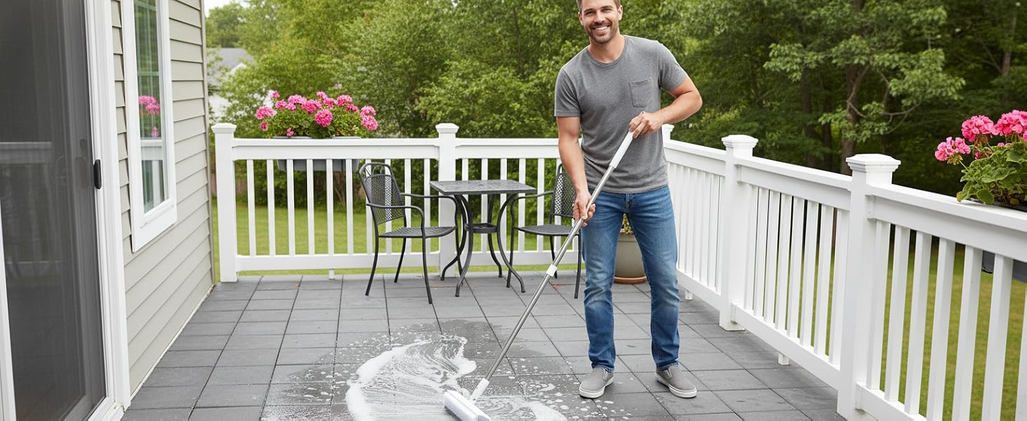 cleaning brush with long handle