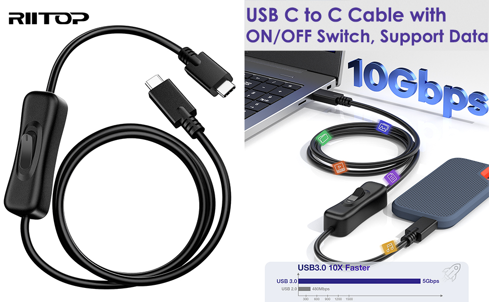 usb c on off cable