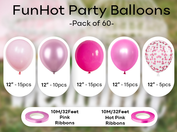 pink balloons