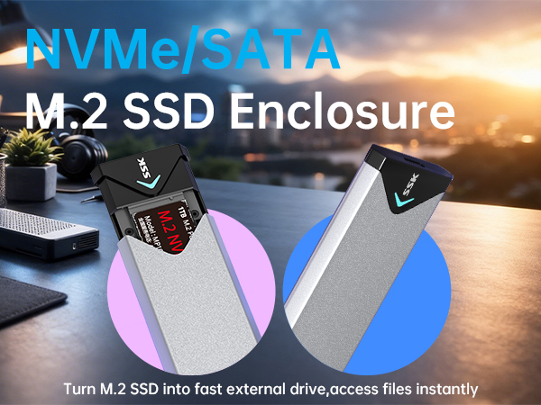 M.2 NVME PCIe SSD Enclosure