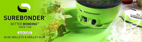 surebonder,glue skillet,glue pot,hot glue