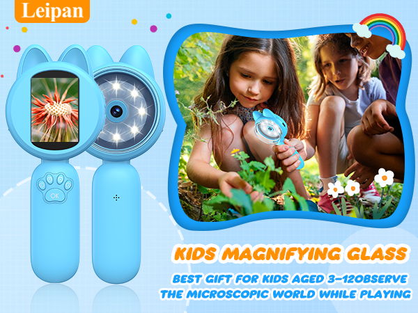 magnifying glass with light