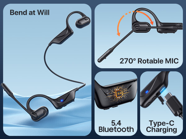 open ear headphones wireless bluetooth