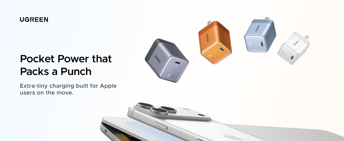UGREEN NEXODE AIR 65w USB C CHARGER BLOCK