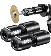 GRENTOOL 2-Pack Angle Grinder to Die Grinder Adapter, 5/8"-11 Thread To 1/4" & 1/8" Collet Chucks...