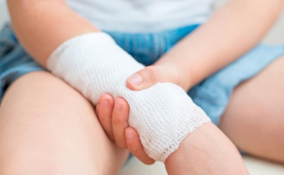 Bandage roll 6-ply crinkle weave Sterile 100% cotton gauze dressing Fluff Wrap Rolls Krinkle wrap