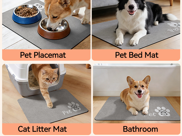 pet food mats for floor waterproof