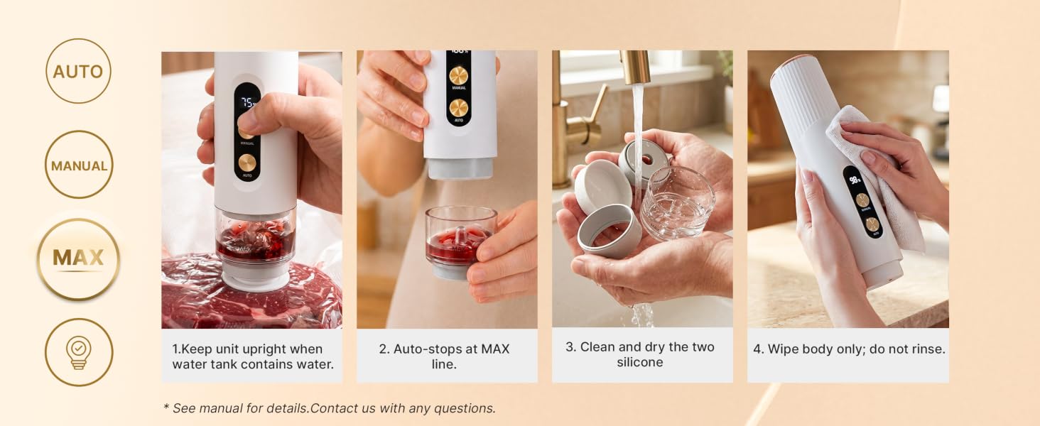 handheld vacuum sealer for food