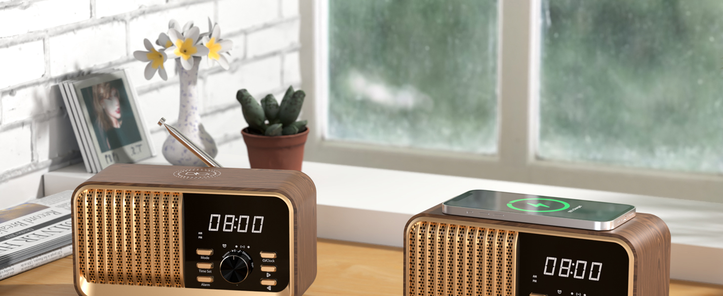 clock radio retro radio