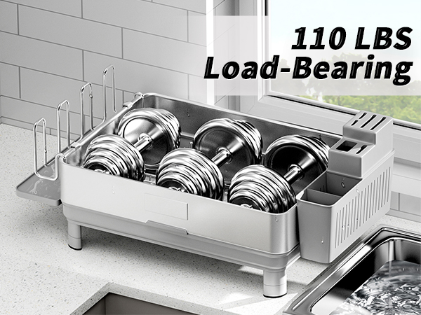 dish drying rack stainless steel