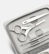 DEOU Premium Manicure Set 8 in 1, 420J2 Stainless Steel Pedicure Kit with Luxury Leather Case, Pr...