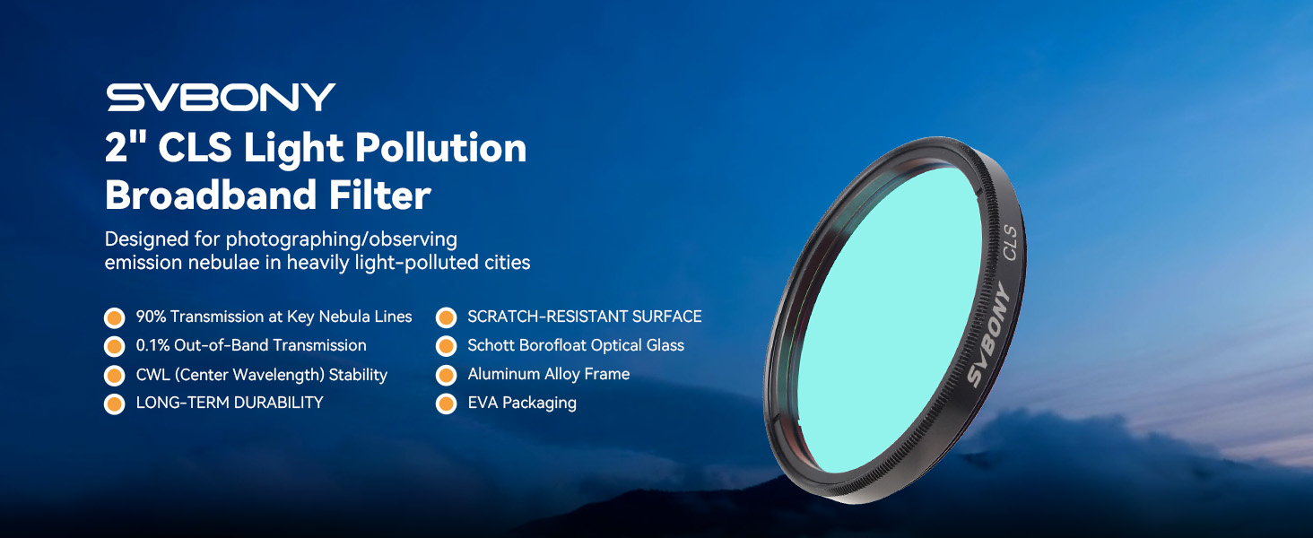 svbony cls filter 2 inch