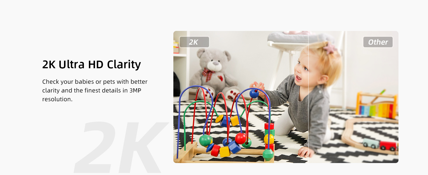 2K Video baby monitor