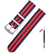 watchdives Nylon Watch Band 20mm Fast Release Watch Band Multicolor Replacement Watch Straps for ...