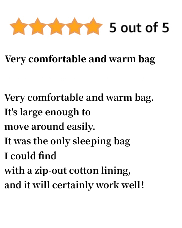 warm sleeping bag