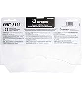Evogen No-Touch Toilet Seat Covers, 125 Sheets per pack/24 Packs per case