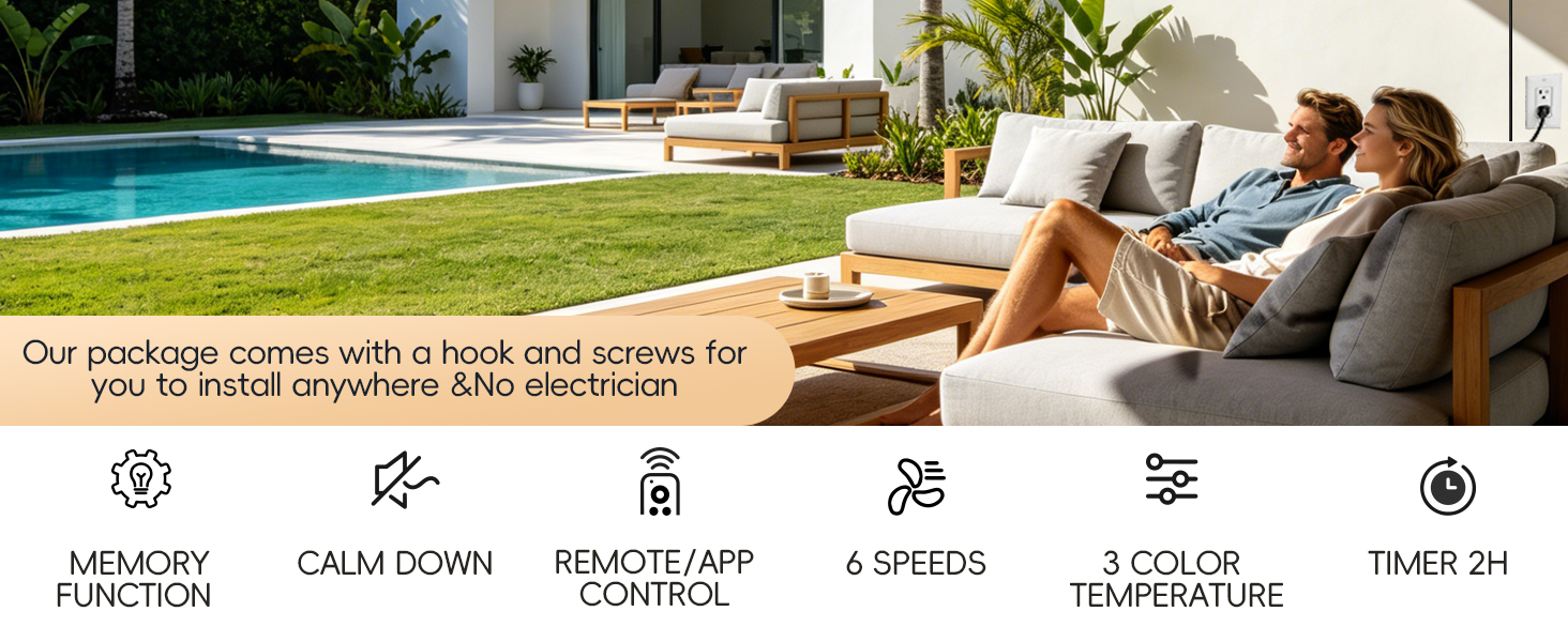 Plug in Ceiling Fan Light
