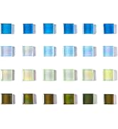Zreal Fridge Magnets, Cute 24 Pack Refrigerator Magnets Colorful Magnet Glass Decorative Magnet O...