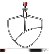 Stainless Steel Flat Beater for KitchenAid Mixer, Paddle Attachment for 5Plus/6 Qt Bowl-Lift Stan...