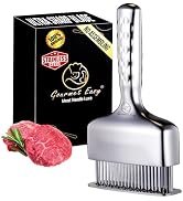 Meat Tenderizer Tool, Stainless Steel Blade Tenderizer for Meat – Extra Long Handle, Rustproof On...