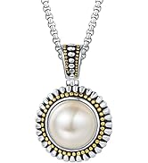 UNY JEWEL Make a Statement 16mm Imitation Pearl Designer Inspired 2.5mm Box Chain 45CM+5CM Women ...