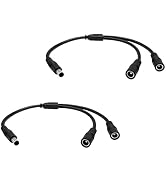 IMIYORE DC Power Splitter 5.5mmx2.5mm 1Male to 2Female 12V Power Splitter for LED Strip Light CCT...