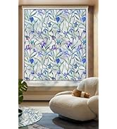 ALIUNI Window Privacy Film, Stained Glass Window Films 3D Rainbow Decorative Static Cling Iridesc...