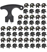 51 Pcs Golf Shoe Spikes Replacements Set Includes 50 Shoe Cleats Replacement & 1 Black Cleats Spa...