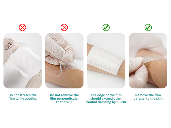 the correct methods to remove the film