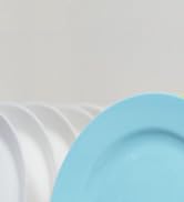 white plates