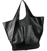 KlaOyer Large Tote Bags For Women,Huge Oversized Leather Tote Bag,Extra Large Capacity Bucket Pur...