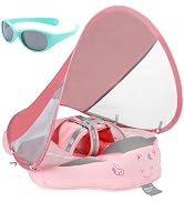 Mambobaby Float with Canopy and Tail New Upgraded Non-Inflatable Baby Pool Float Mambo Float Swim...