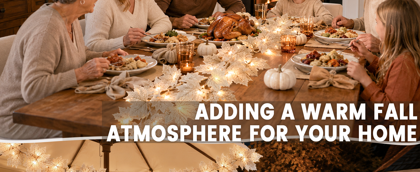 fall decor fall decorations for home fall lights fall garland halloween decor thanksgiving decor