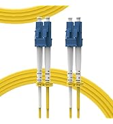 KeepFly Fiber OS2 LC to LC Single Mode Fiber Patch Cable 1m(3ft),Length Option:0.2m-50m,10GB SMF ...