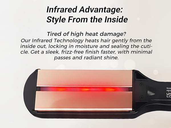 wide hair straightener