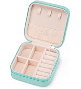 VOMNA Mini Jewelry Travel Case,Small Jewelry Box,Traveling Jewelry Organizer,Portable Jewellery S...