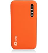 5G WiFi6 Mobile Hotspot, 5G Router with Sim Card Slot, International Coverage Modem, Portable Int...