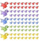 Mipcase 100pcs Mini Resin Animals, Glow Mini Lizard Figurines Cute Mini Animals Figures to Hide f...