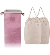 MCleanPin Large Laundry Hamper Collapsible with 2 Removeable Laundry Bags & Sorting Card, Dirty C...