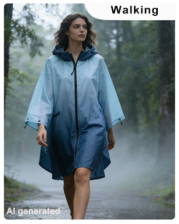 Unisex Rain Poncho Waterproof Raincoat