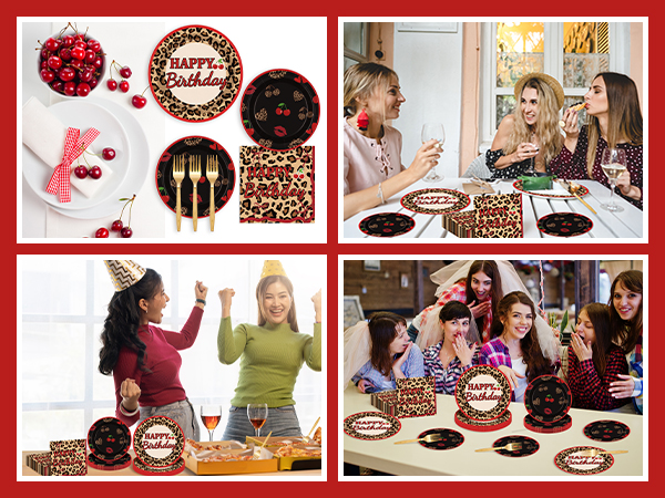 Cheetah Print Party Plates