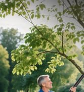 electric pruning shears with pole