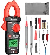 Neoteck Clamp Meter 4000 Counts Amp Meter for AC Current AC/DC Voltage 600A | TRMS Auto Range Dig...