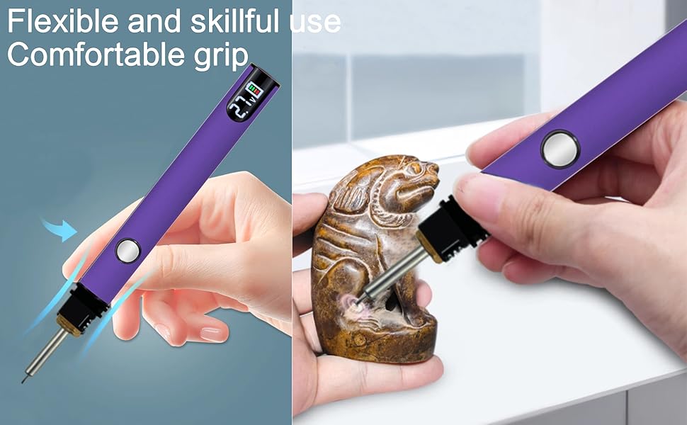 Wlizyzfhy Rechargeable Thread Burner kit Digital Thread Zapper Tool Burning Pen