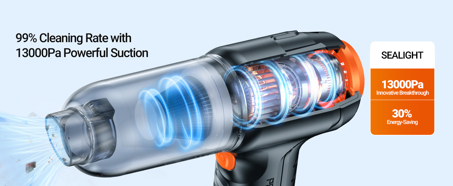 car vacuum sealight mini vacuum wireless handheld car vacuum cleaner high power suction