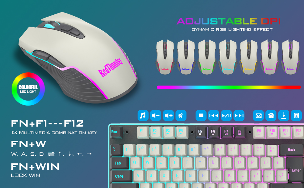 Dynamic RGB LED GAMING MOUSE